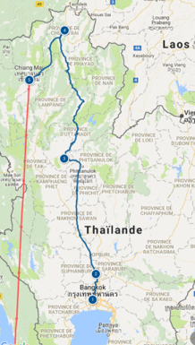 Itinéraire Nord Thaïlande