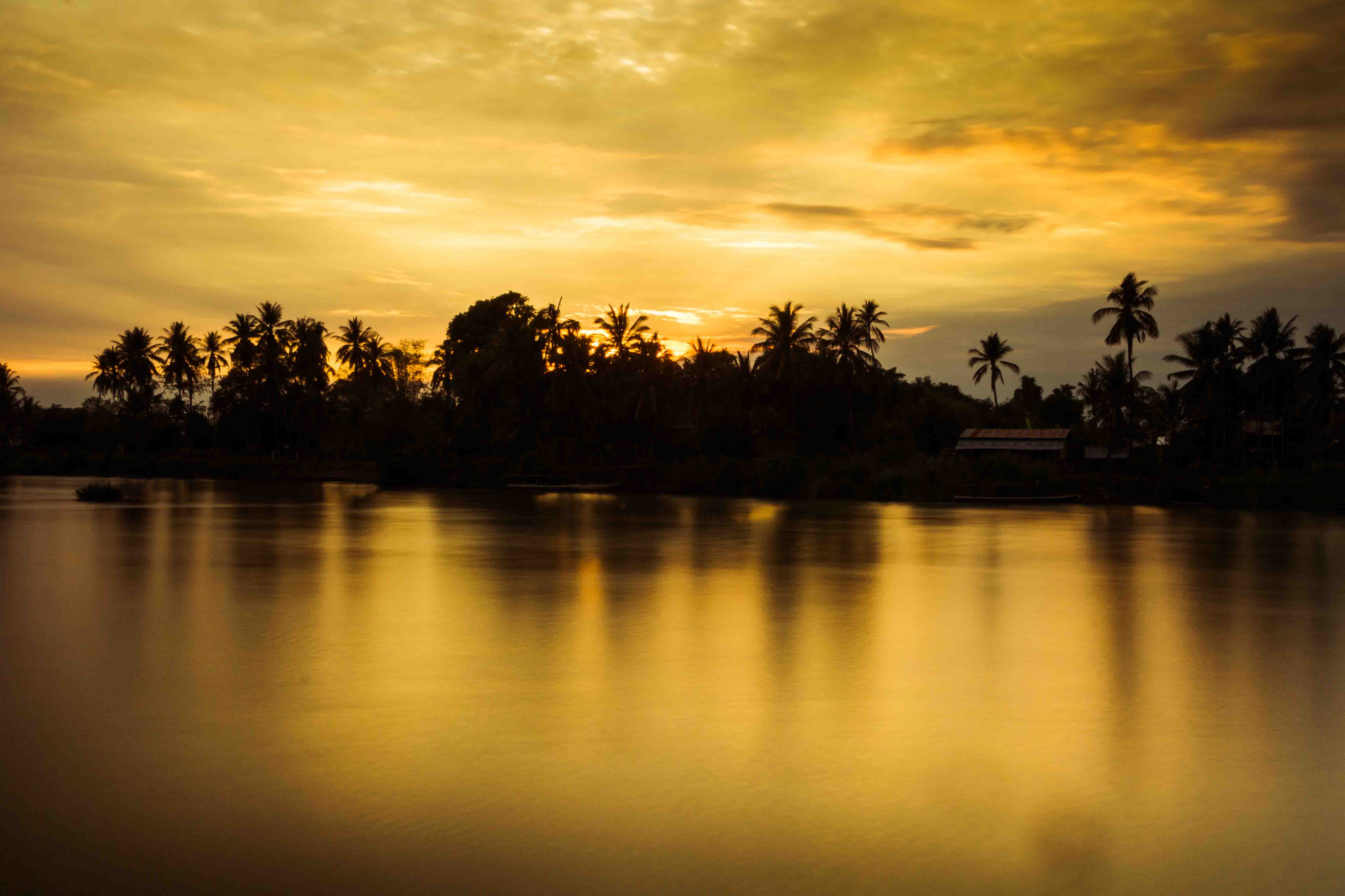 coucher de soleil 4000 îles laos